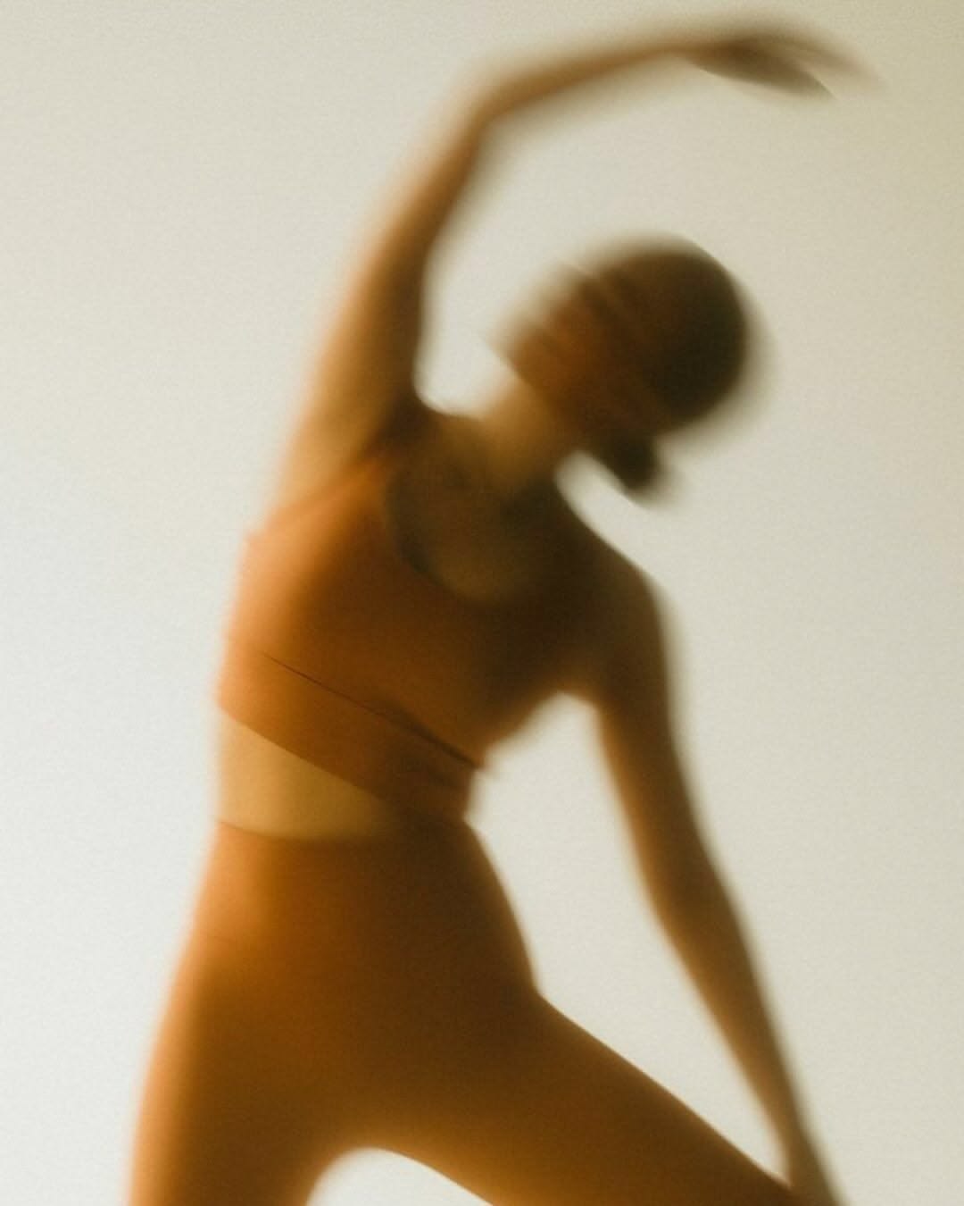 Motion-blurred side stretch