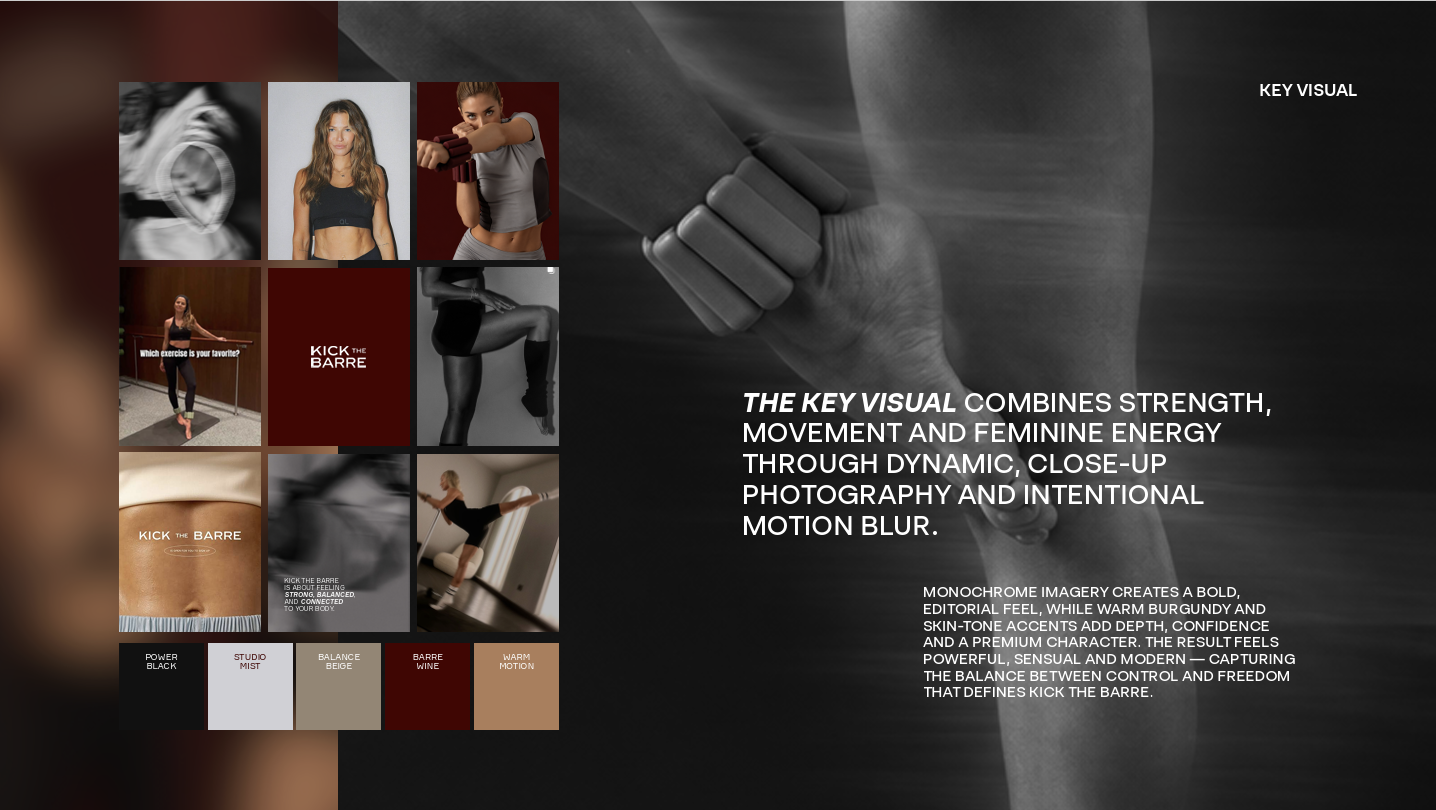 Kick The Barre brand world