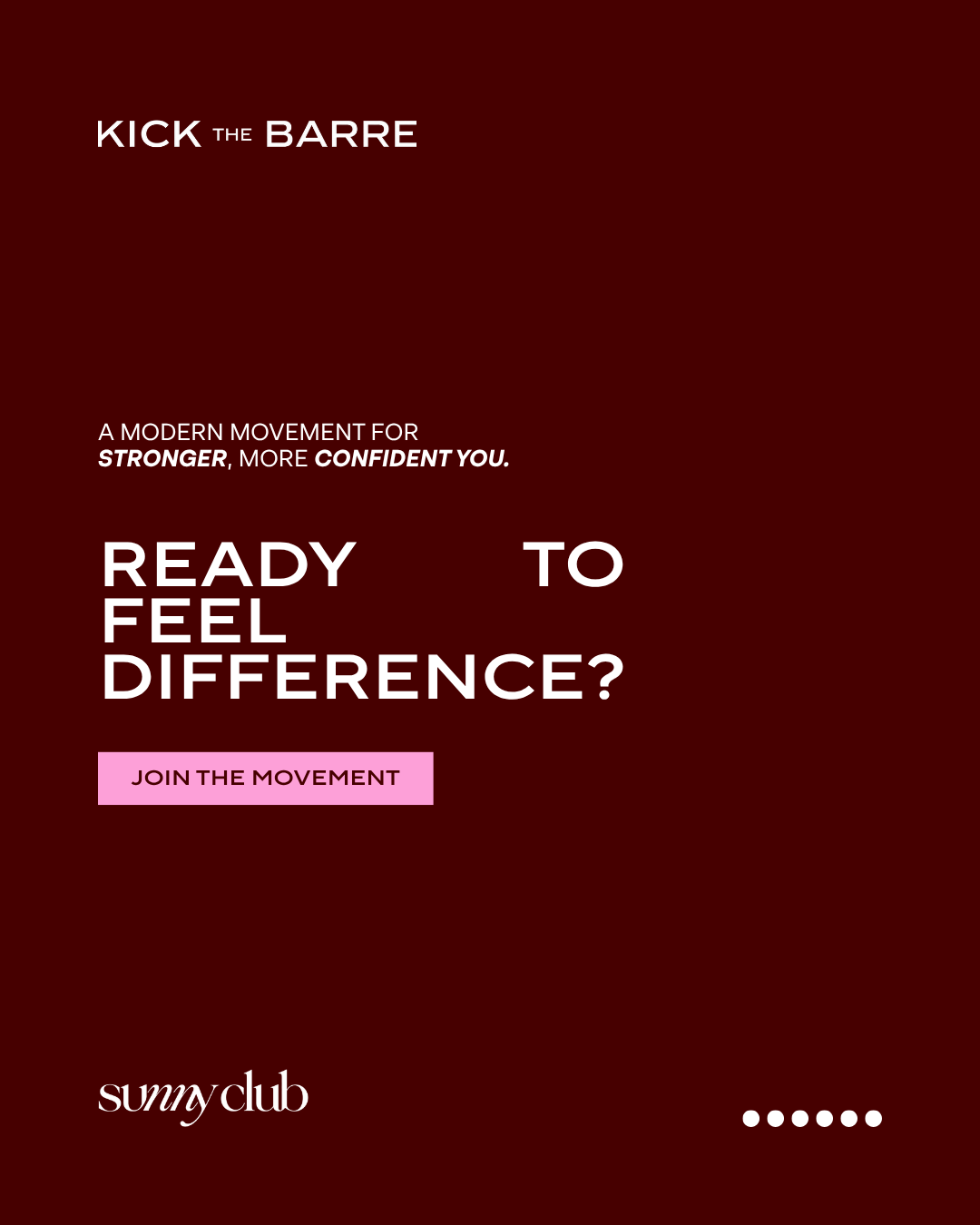 Kick The Barre campaign asset
