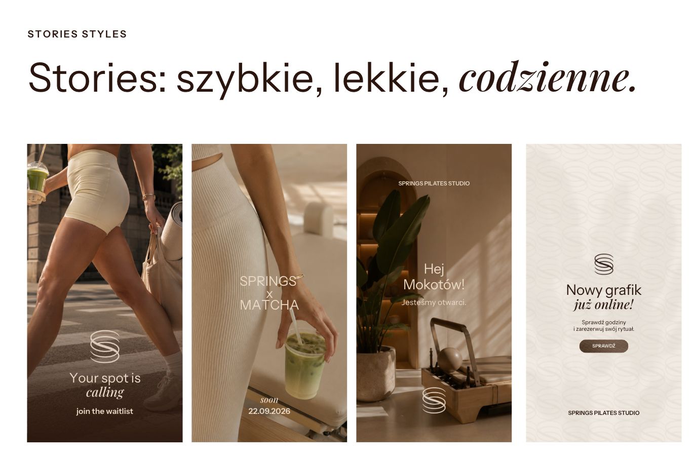 Springs Pilates Studio brand asset