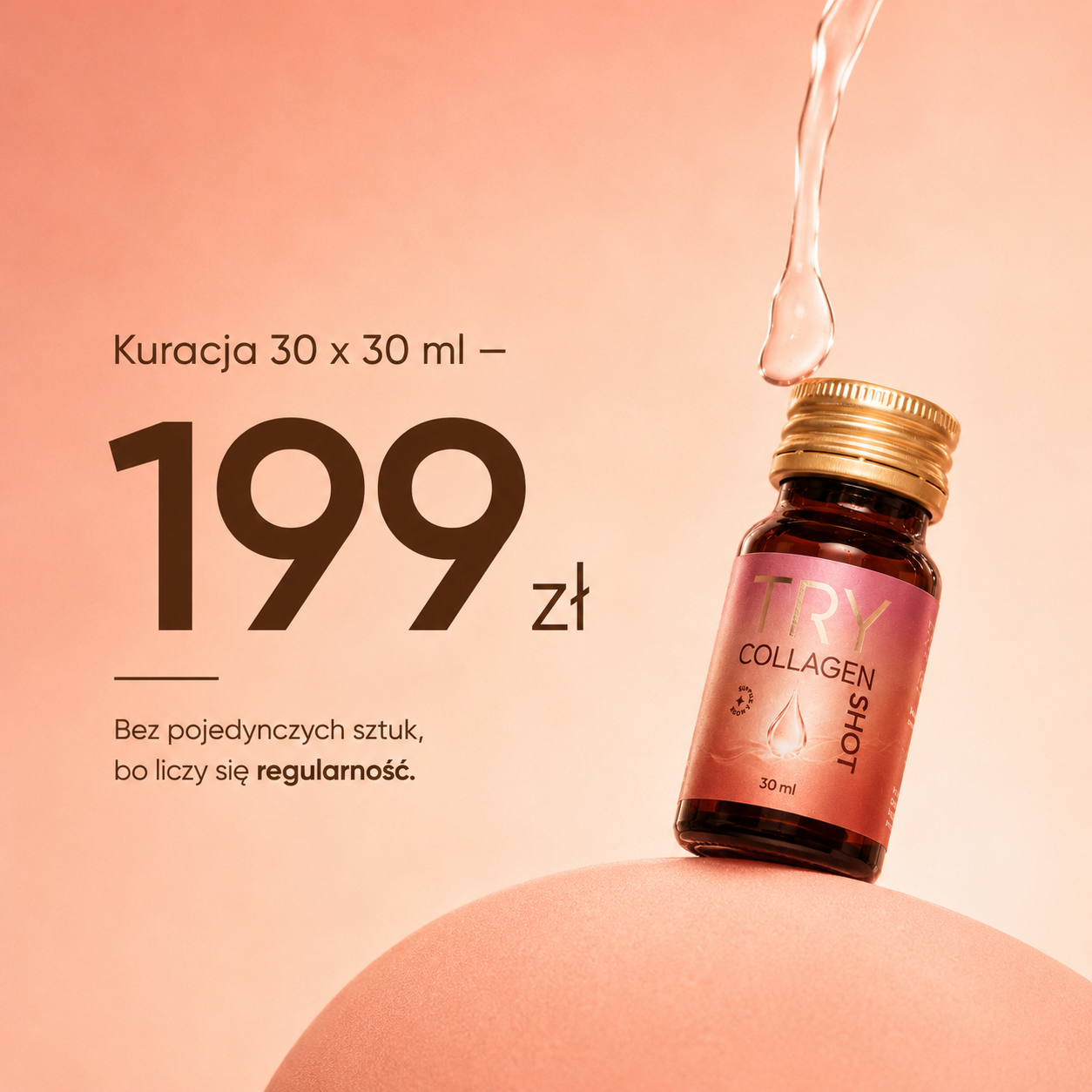 TRY Collagen Shot campaign asset