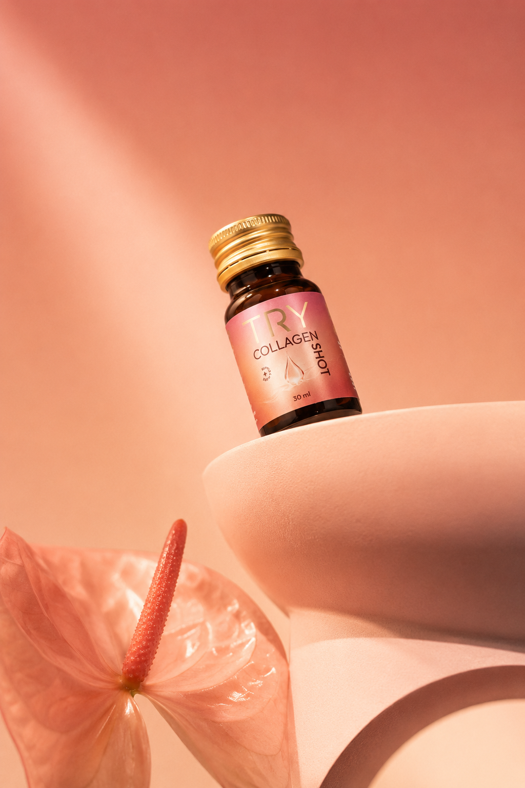 TRY Collagen Shot campaign asset