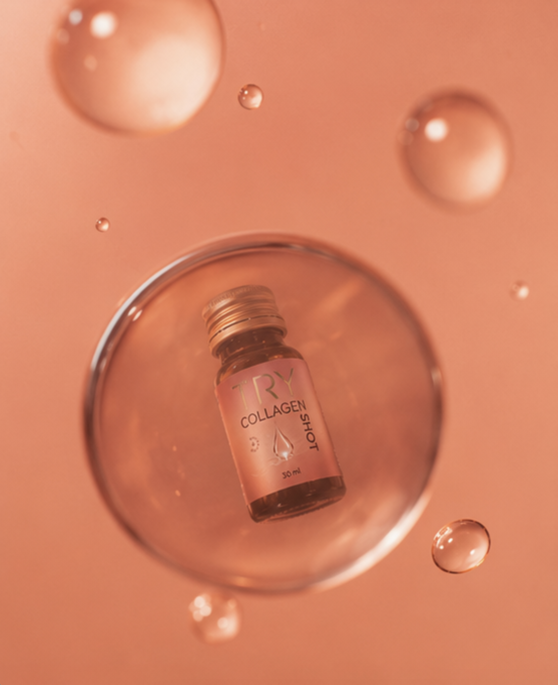 TRY Collagen Shot campaign asset
