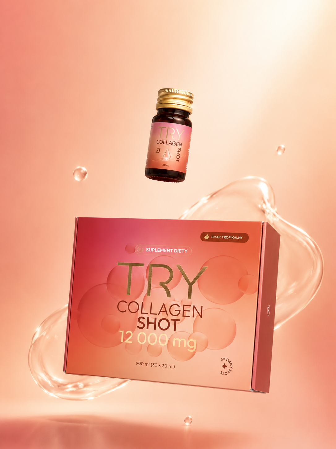 TRY Collagen Shot campaign asset