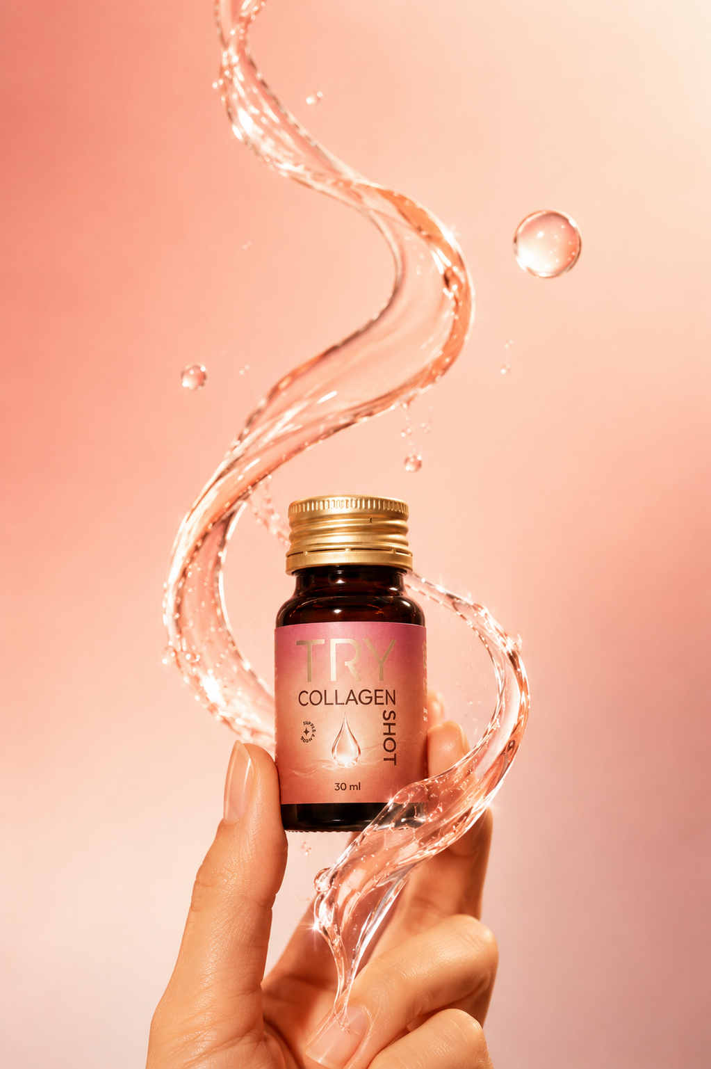 TRY Collagen Shot campaign asset