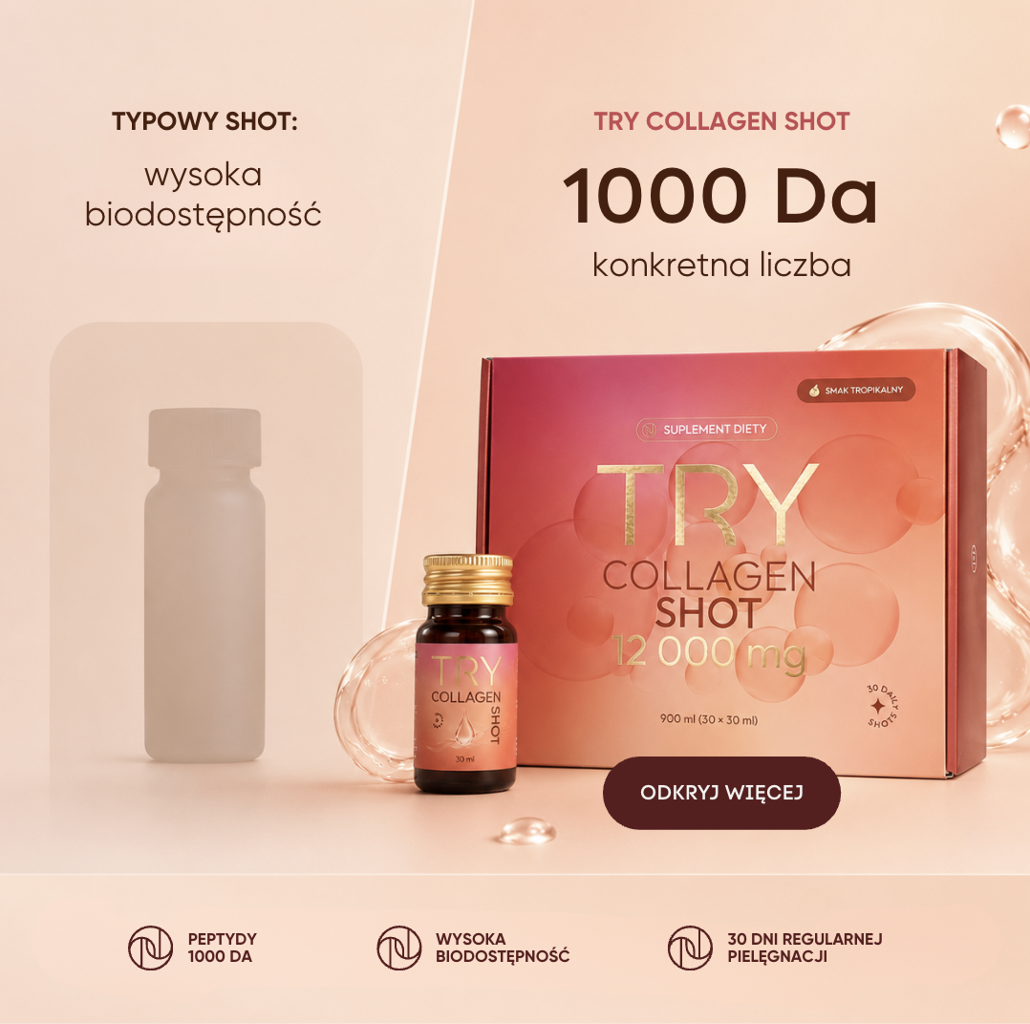 TRY Collagen Shot campaign asset