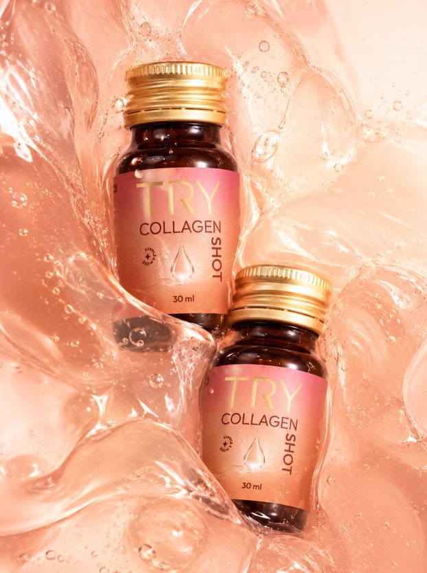 TRY Collagen Shot campaign asset